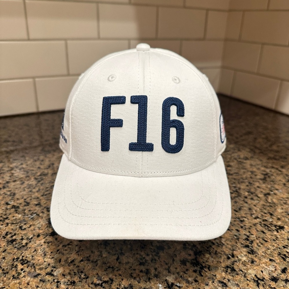 F16 PGA HOPE Folds of Honor Golf Pukka Hat Adjustable White Blue
